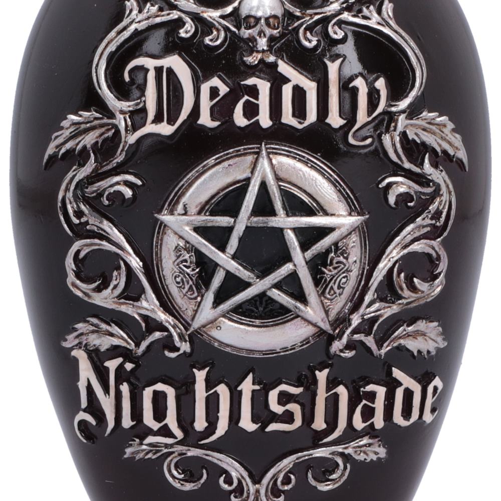 Deadly Nightshade Bottle – Gothic Dekofigur 15,6 cm Giftflasche Hexe mit Pentagramm