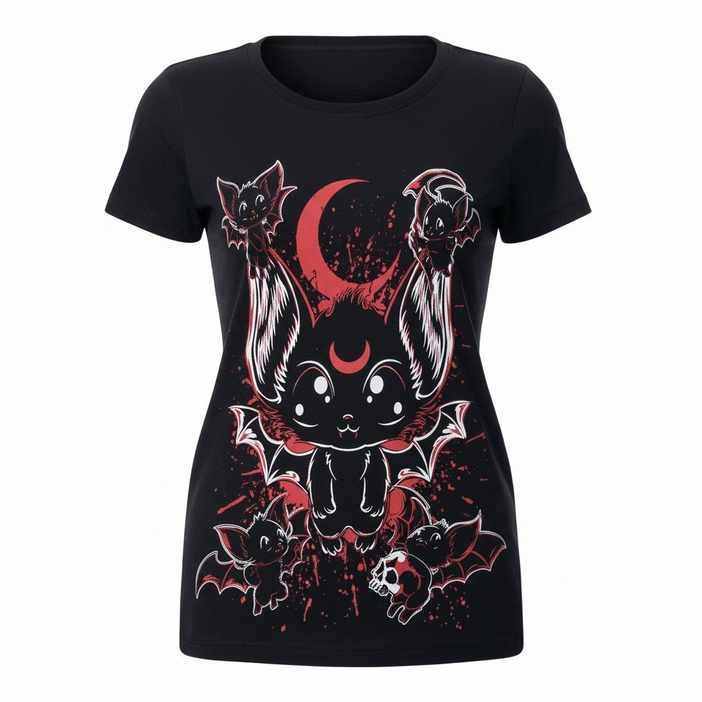 Anime-Gothic Top Fledermaus Baby Bats T-Shirt – Cupcake Cult