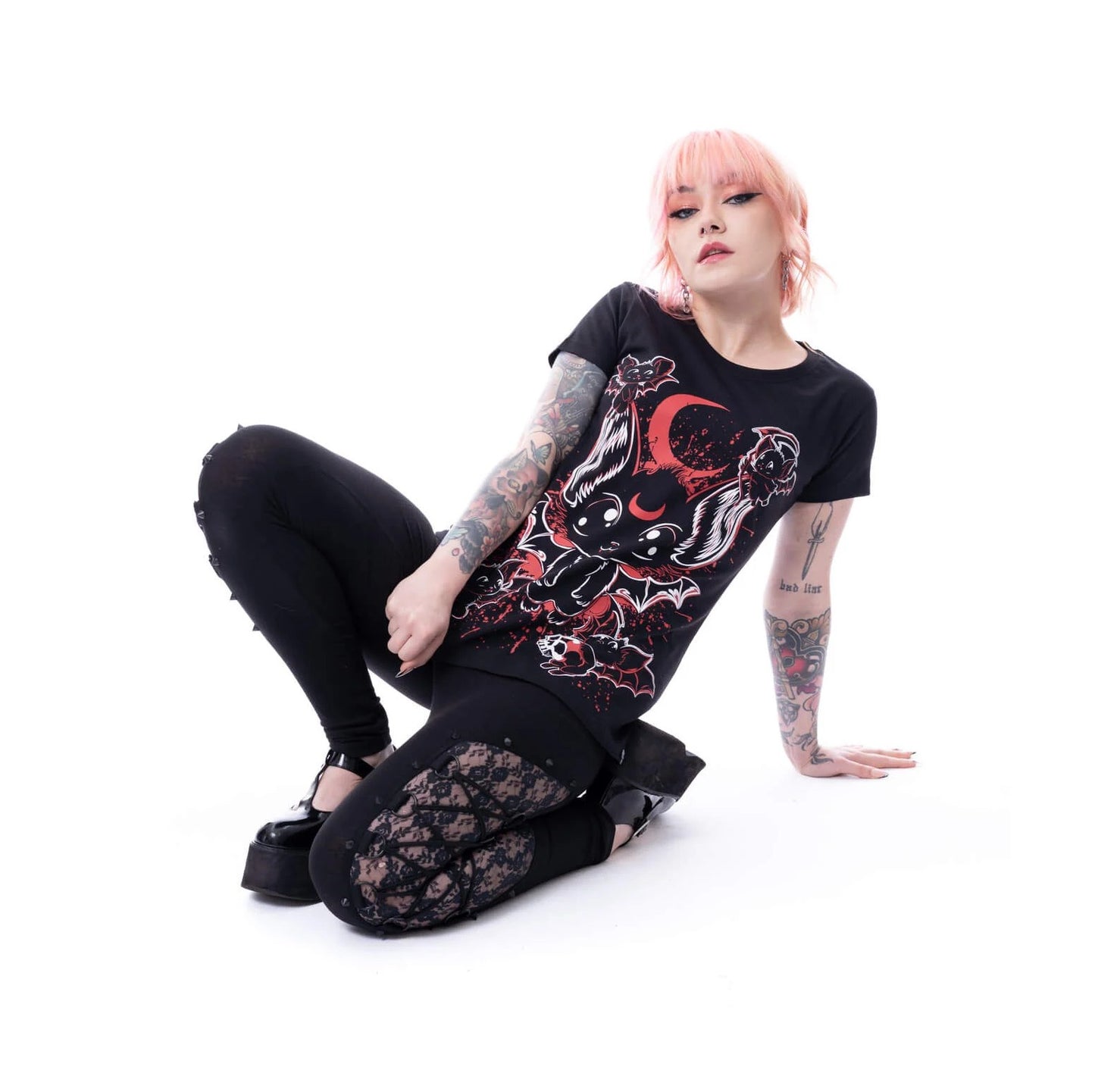 Anime-Gothic Top Fledermaus Baby Bats T-Shirt – Cupcake Cult