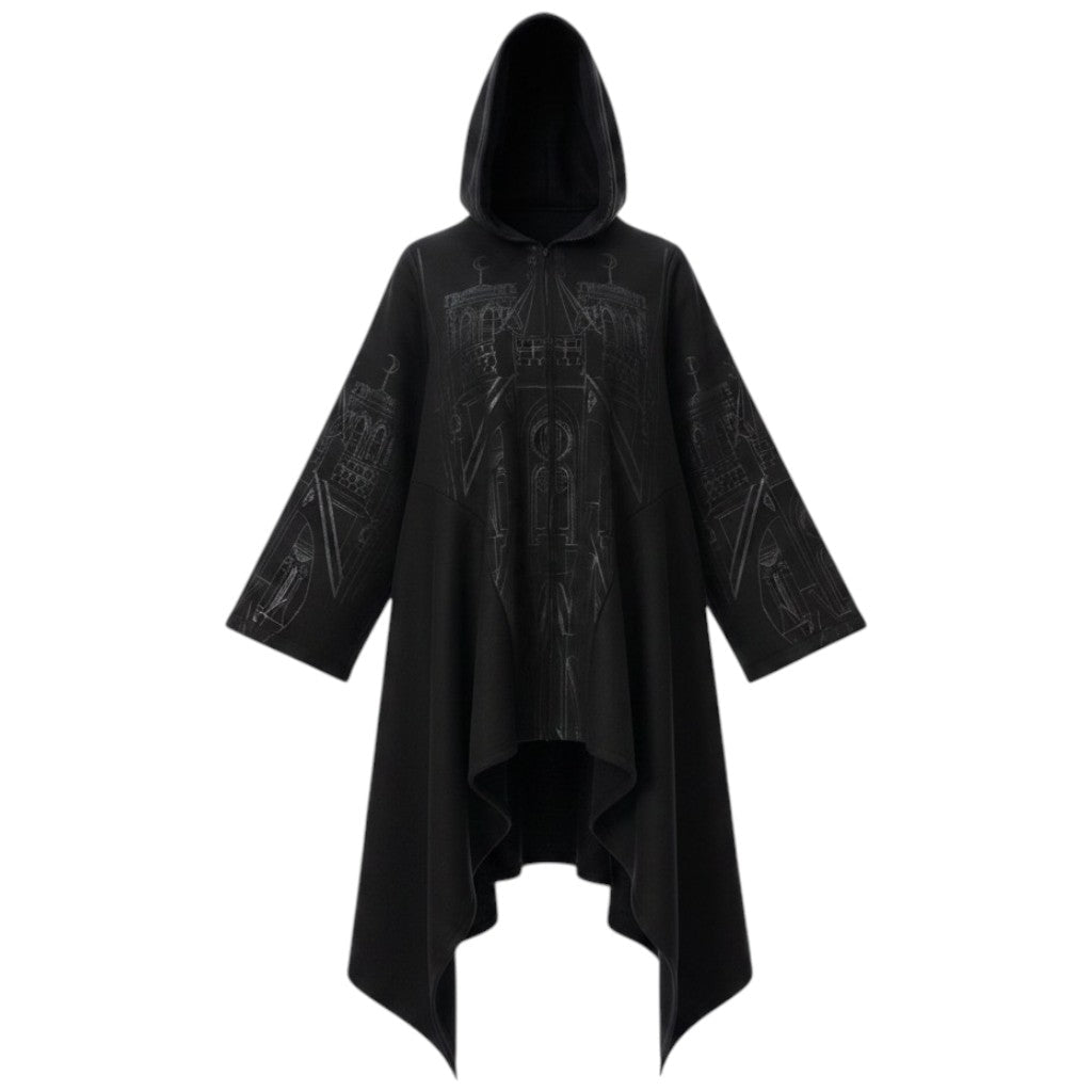Basilica Hood Coat – Rückansicht Ghost Mannequin