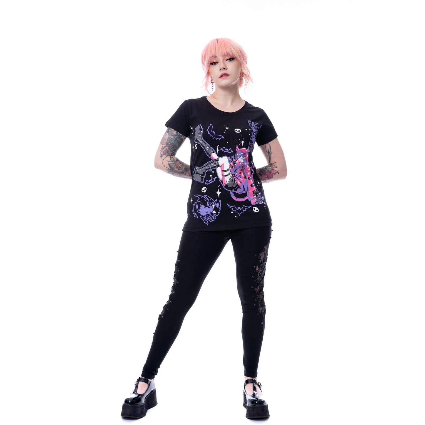 Cute Girl Anime Gothic Top "Bat Brat T-Shirt" – Cupcake Cult