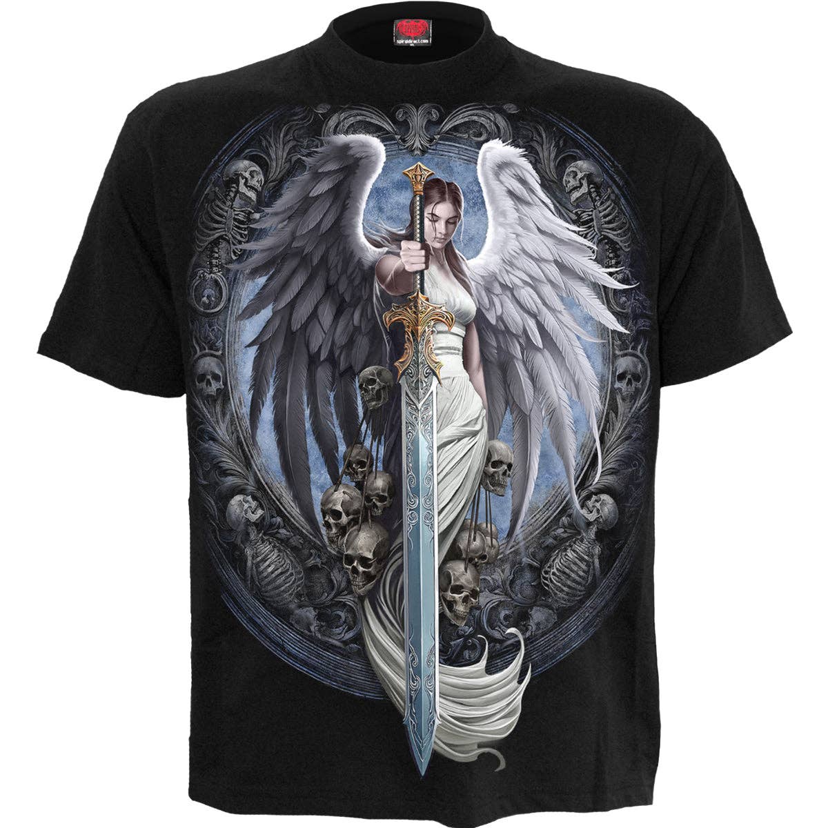 ANGEL SWORD - T-Shirt Schwarz von Spiral