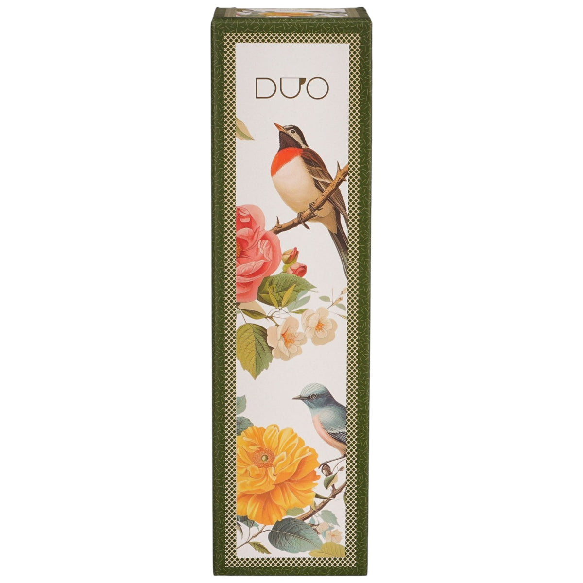Thermosflasche „April“ Kwiaty Classic 500 ml, Blumen-Motiv, Edelstahl Duo Vogelmotiv