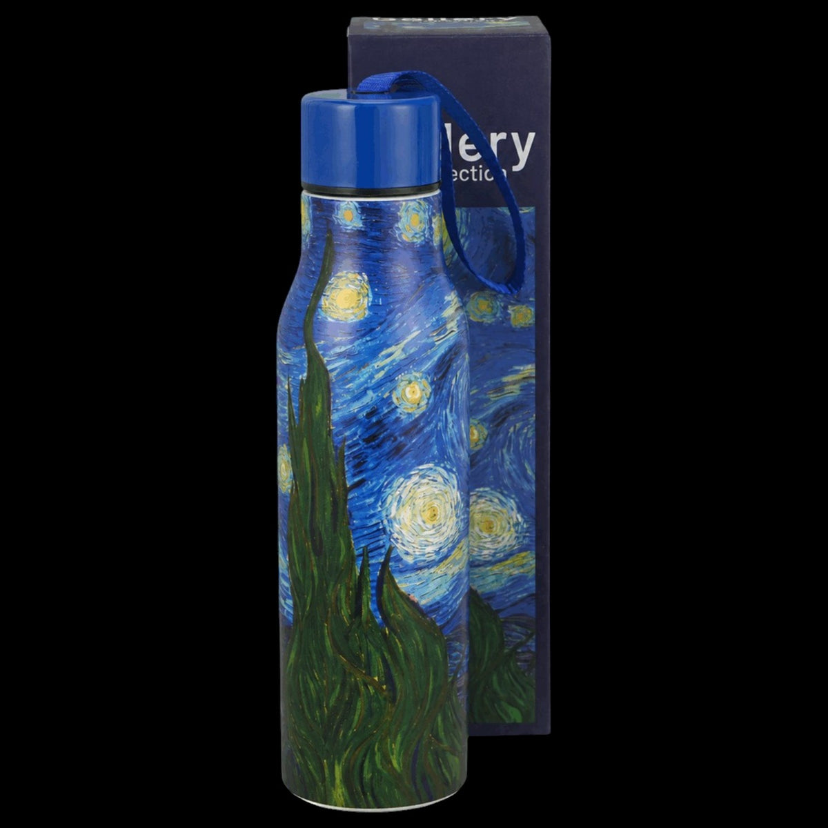 Thermosflasche „Sternennacht“ 500 ml, inspiriert von Van Gogh, Edelstahl