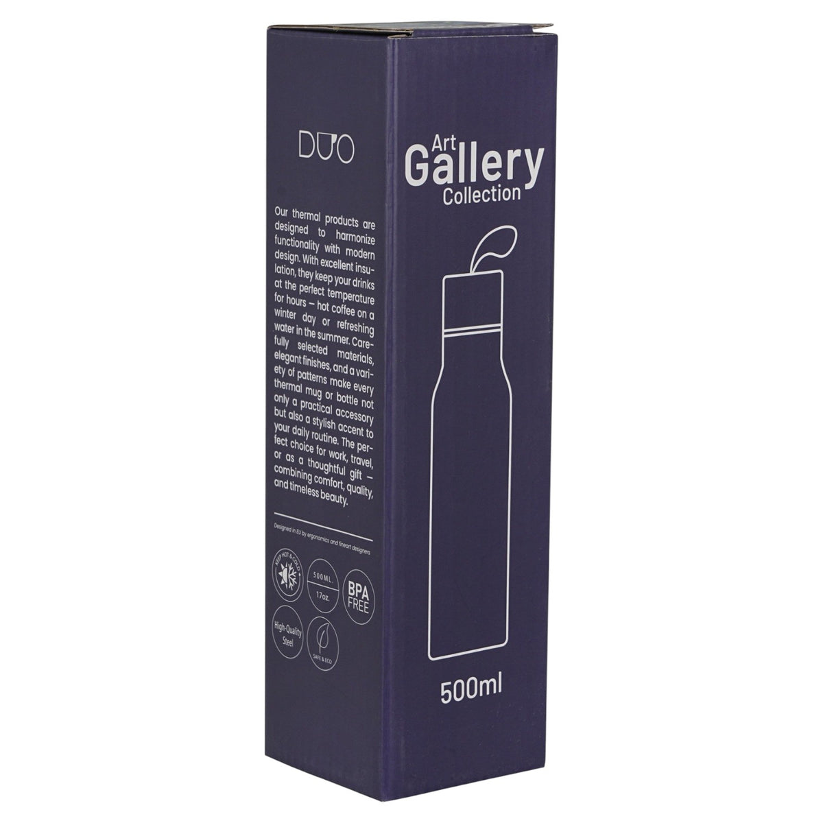 Thermosflasche „Sternennacht“ 500 ml, inspiriert von Van Gogh, Edelstahl