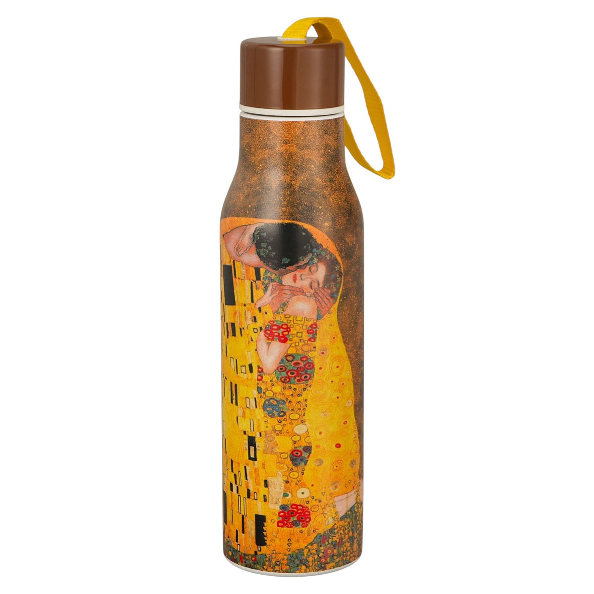 Thermosflasche „Der Kuss“ Classic 500 ml, inspiriert von Klimt, Edelstahl Duo Geschenk