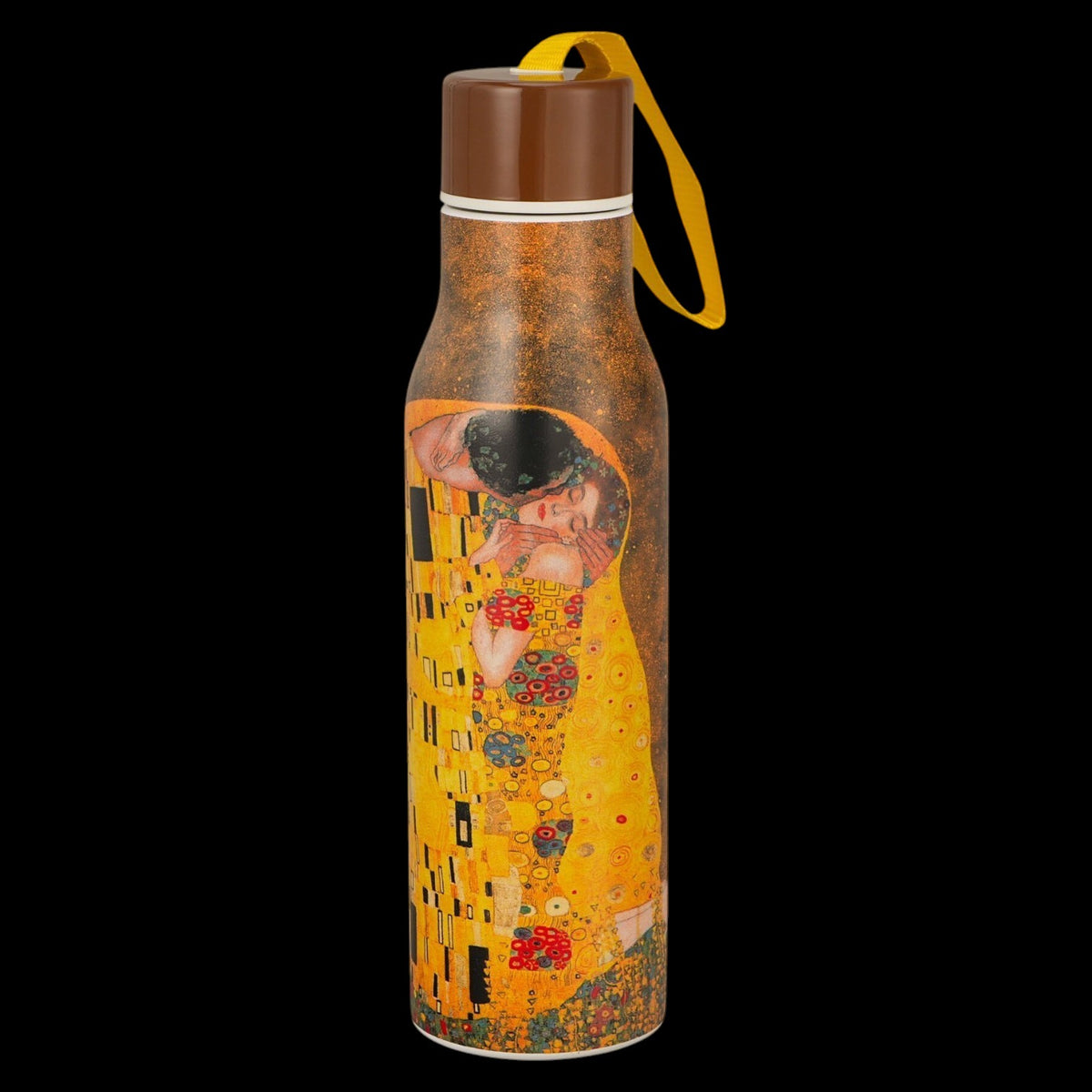 Thermosflasche „Der Kuss“ Classic 500 ml, inspiriert von Klimt, Edelstahl Duo Geschenk