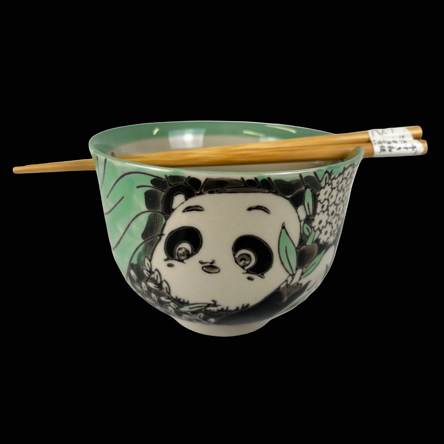 Panda Donburi Schüssel mit Essstäbchen "Bamboo Forest" Geschenkset