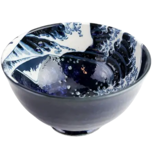 Japanische Design-Schale "The great Wave" 560 ml für Ramen