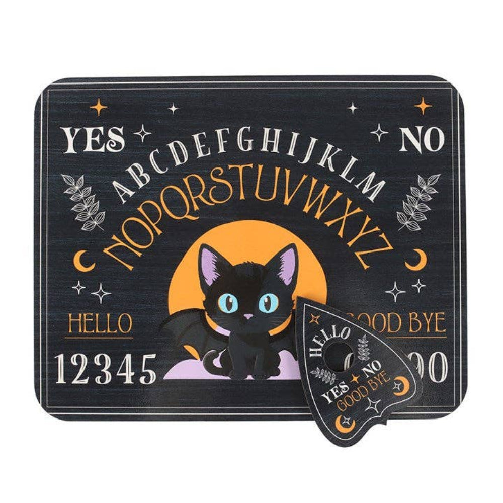 Gothic black Cat Spirit Board mit Planchette