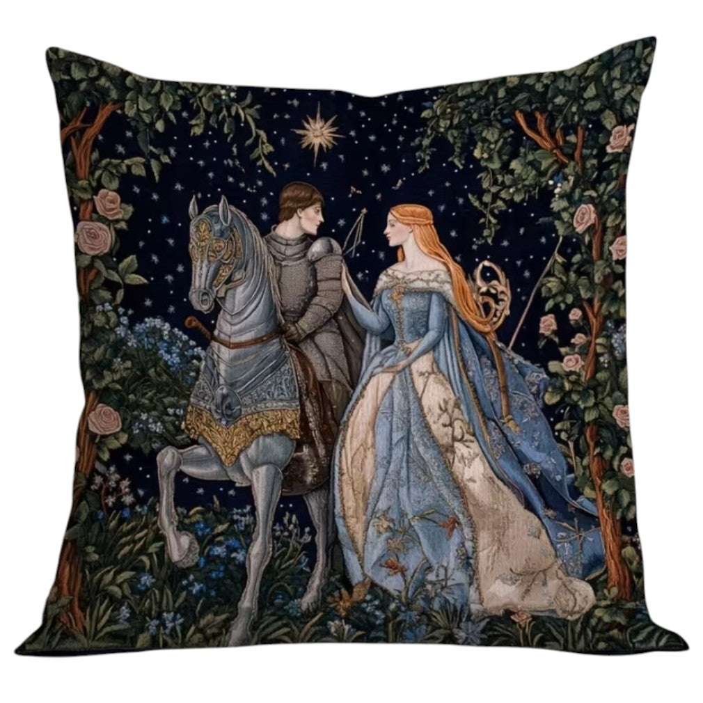 Dekokissen Ritter & Prinzessin – Freisteller weißer Hintergrund