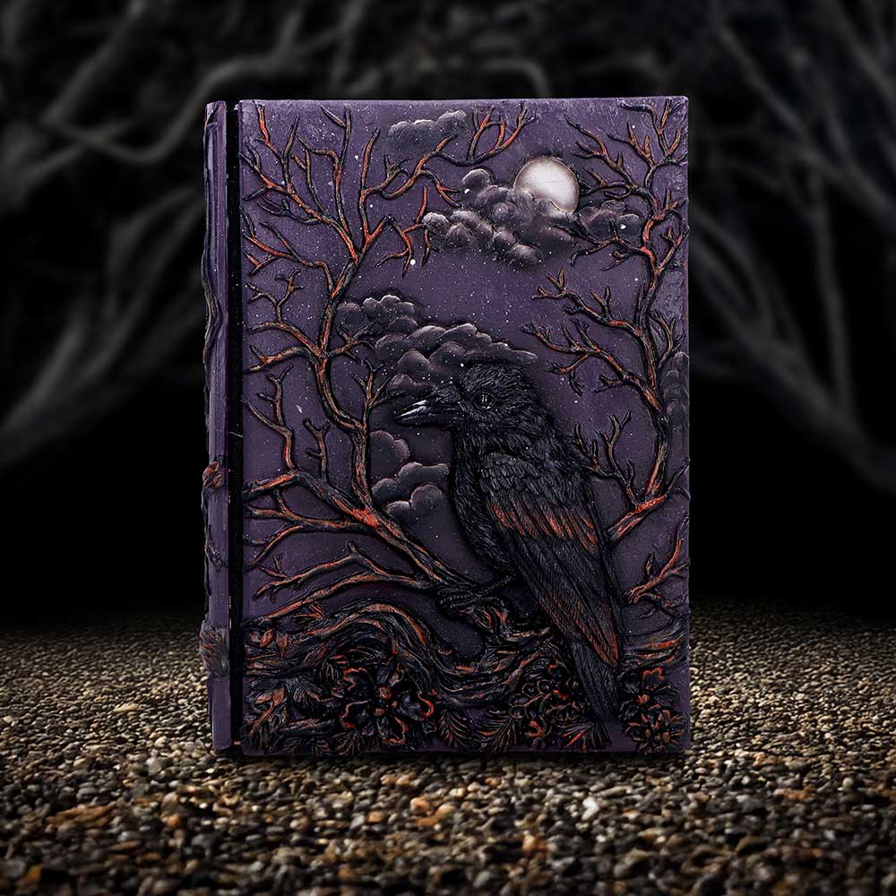Gothic Tagebuch Notizbuch 3D Raven's Grimoire Journal 19 cm
