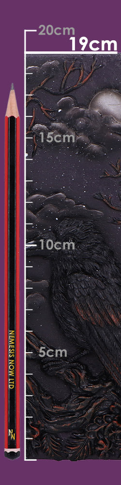 Gothic Tagebuch Notizbuch 3D Raven's Grimoire Journal 19 cm