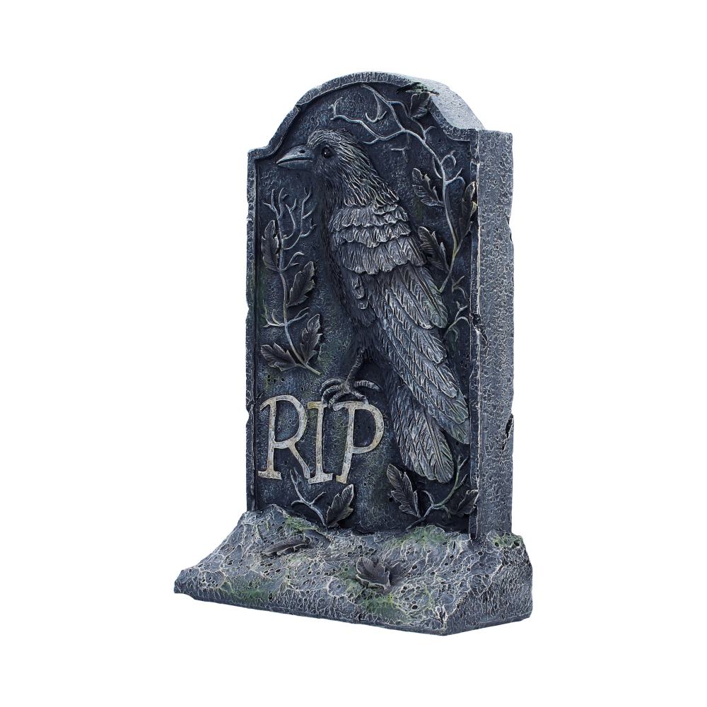 The Last Perch Gothic Raven Gravestone 25.3 cm