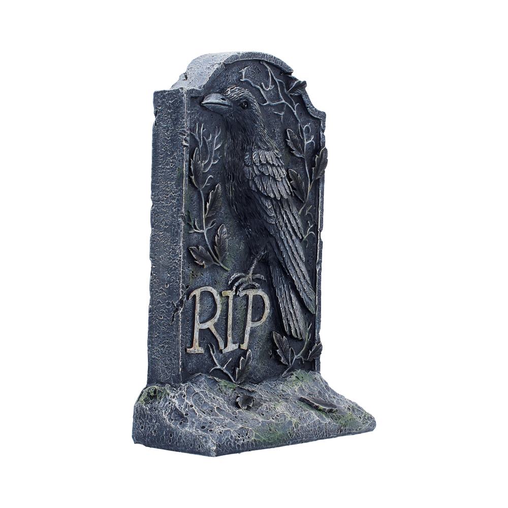 The Last Perch Gothic Raven Gravestone 25.3 cm