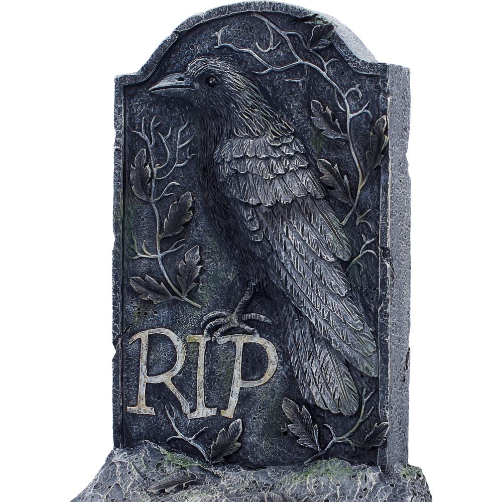 The Last Perch Gothic Raven Gravestone 25.3 cm