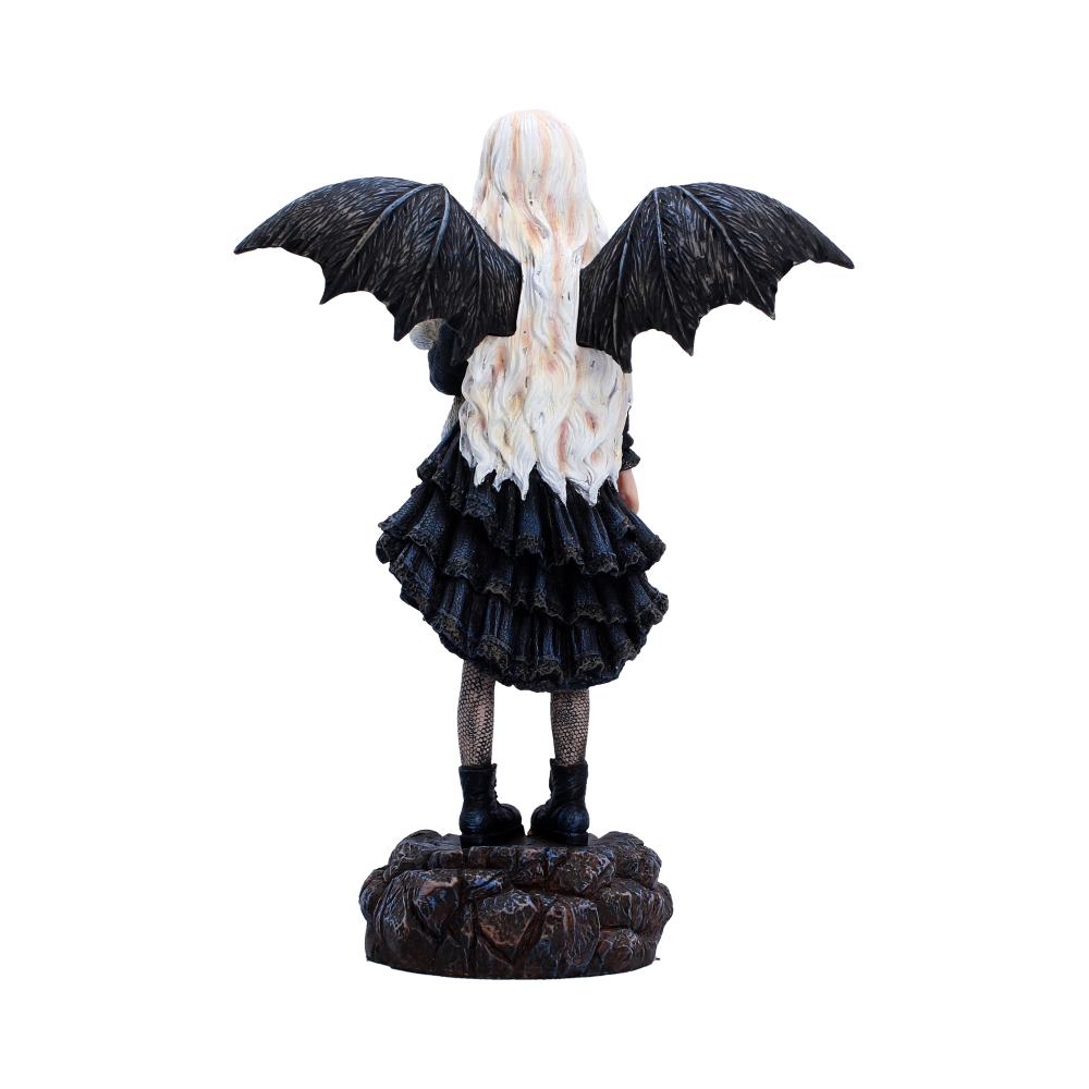 Gothic Fairy Figur "Gentle Holf" 25.5 cm Fledermaus Mädchen mit Teddy