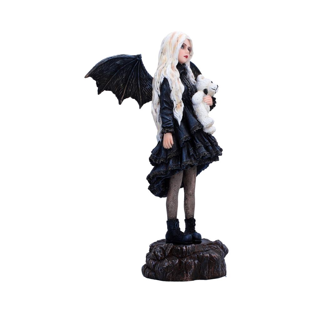 Gothic Fairy Figur "Gentle Holf" 25.5 cm Fledermaus Mädchen mit Teddy