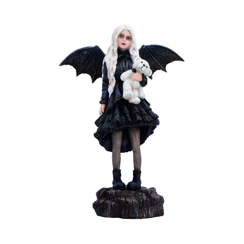 Gothic Fairy Figur "Gentle Holf" 25.5 cm Fledermaus Mädchen mit Teddy