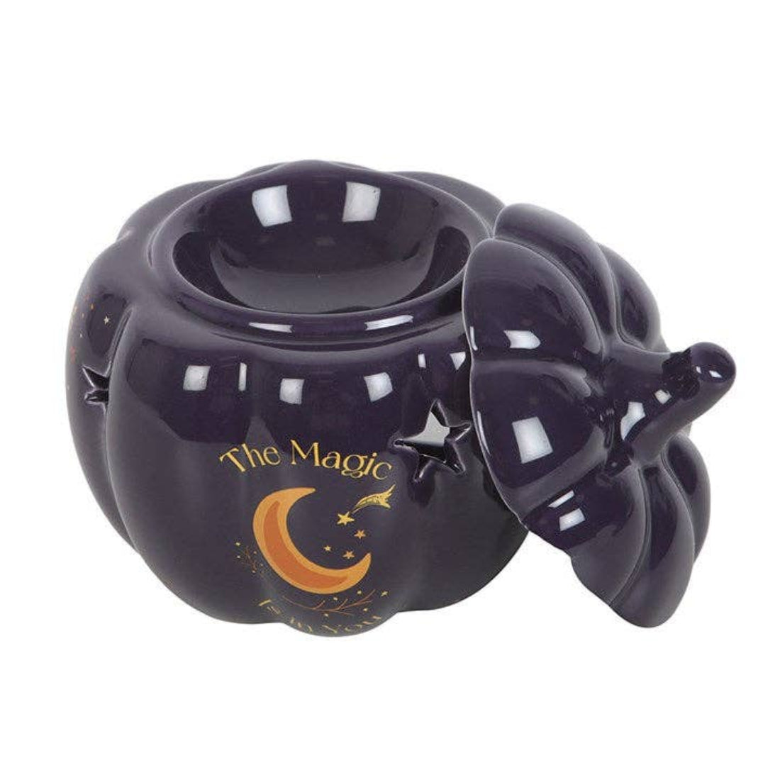 Ölbrenner Kürbis violett The Magic is in your Pumpkin