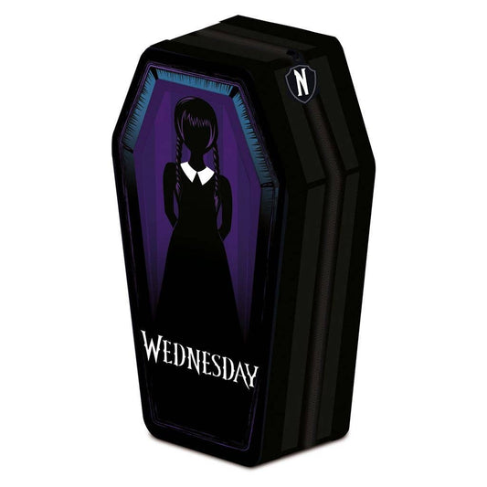 Wednesday Federmappe in Sargform schwarz-violett