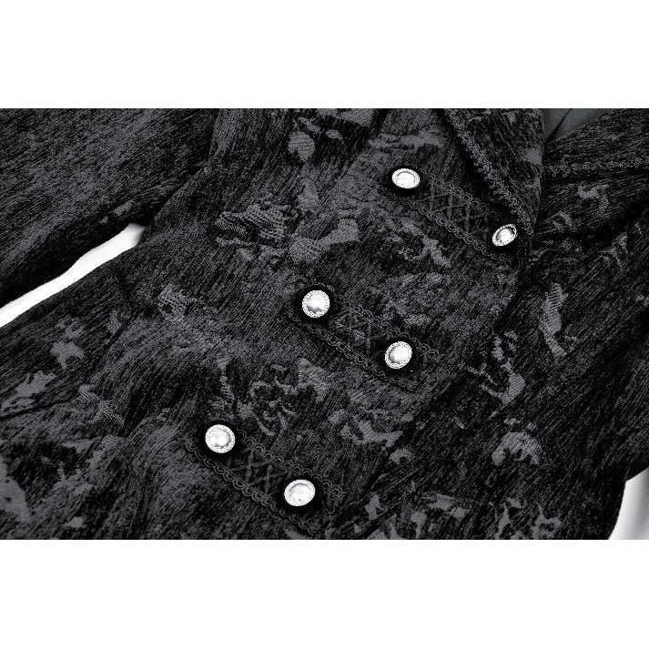 Gothic Jaquard kurzer Mantel Samt barock Dark in Love