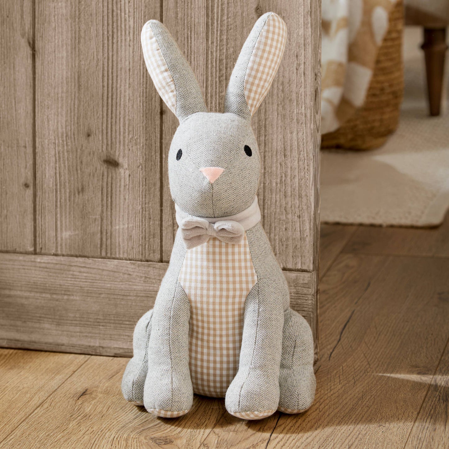 Süßer Harvey Hare Fischgrät-Türstopper Natur 28 cm