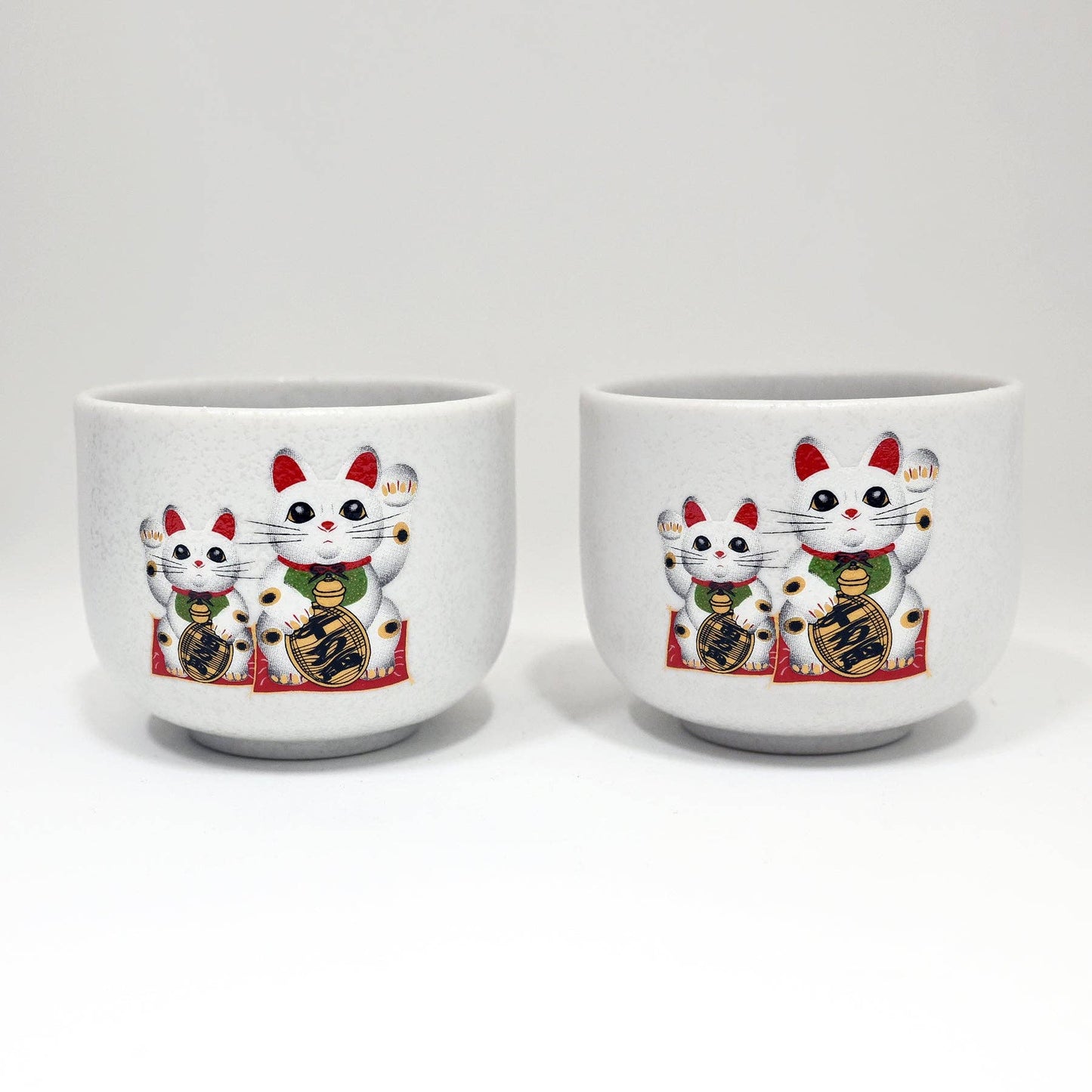 Japanisches Glückskatzen-Teebecher-Set Geschenkset "Maneki Neko"
