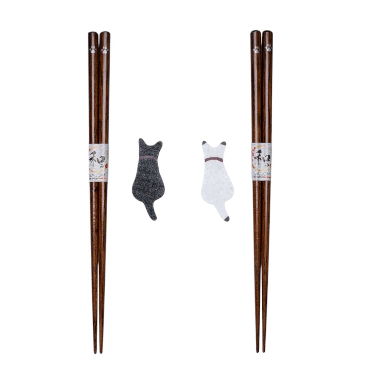 Niedliches Katzen-Essstäbchen-Set "Nekozukushi" Geschenkidee Japan