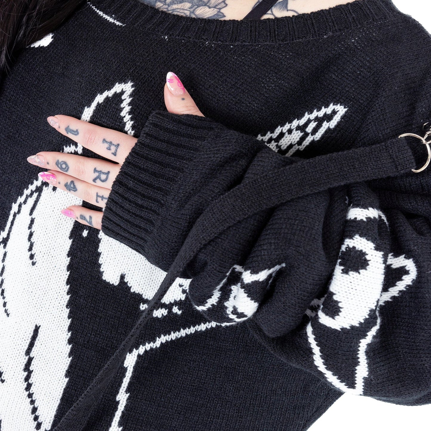 Gothic Dead Inside Jumper Longpullover Einhorn Cupcake Cult