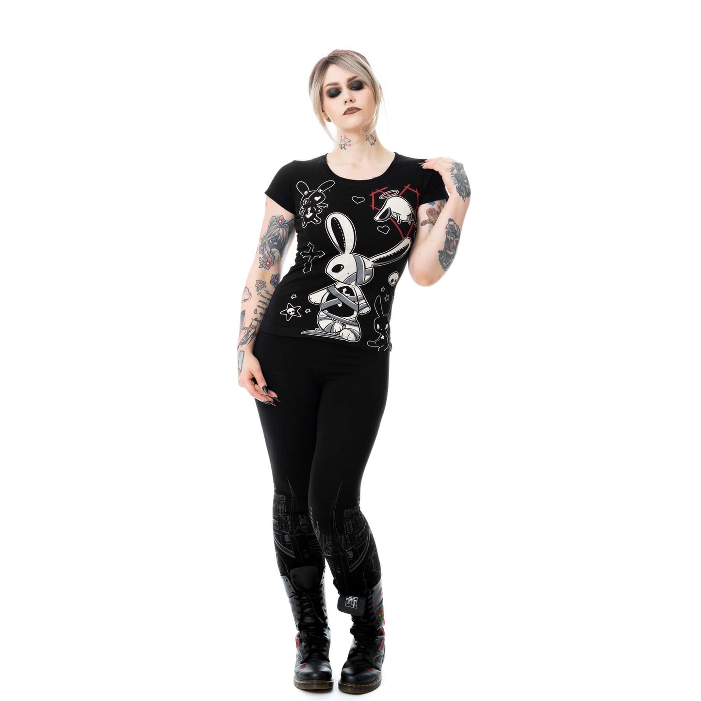 Death Bunnies T-Shirt – Model Rückansicht