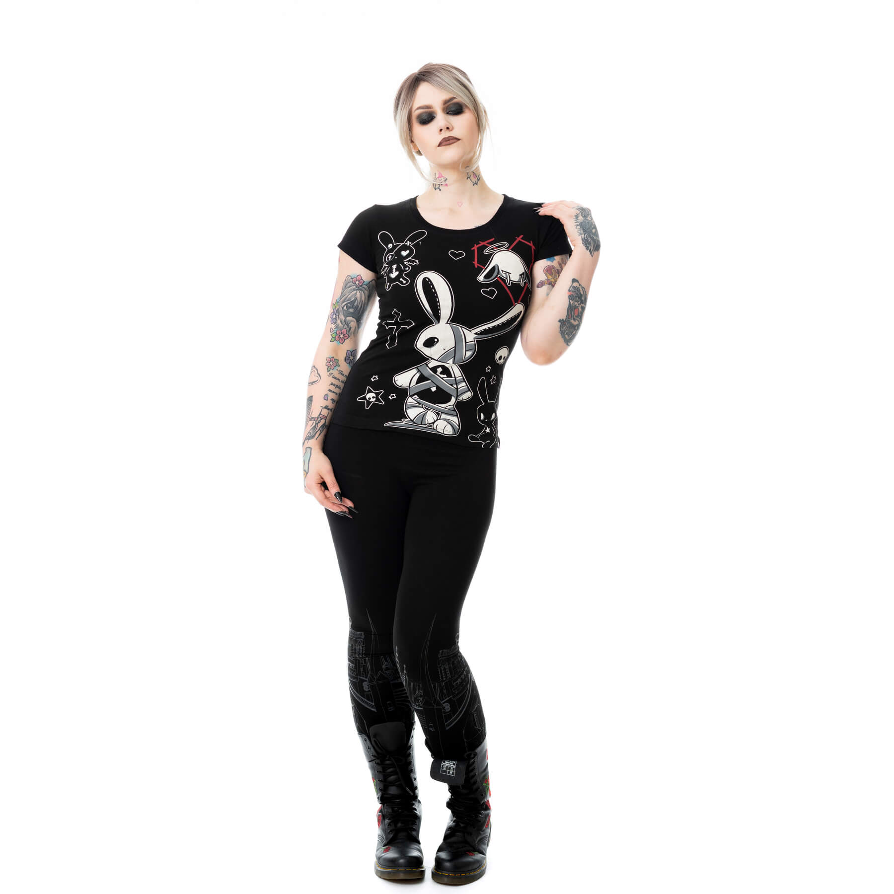 Death Bunnies T-Shirt – Model Rückansicht