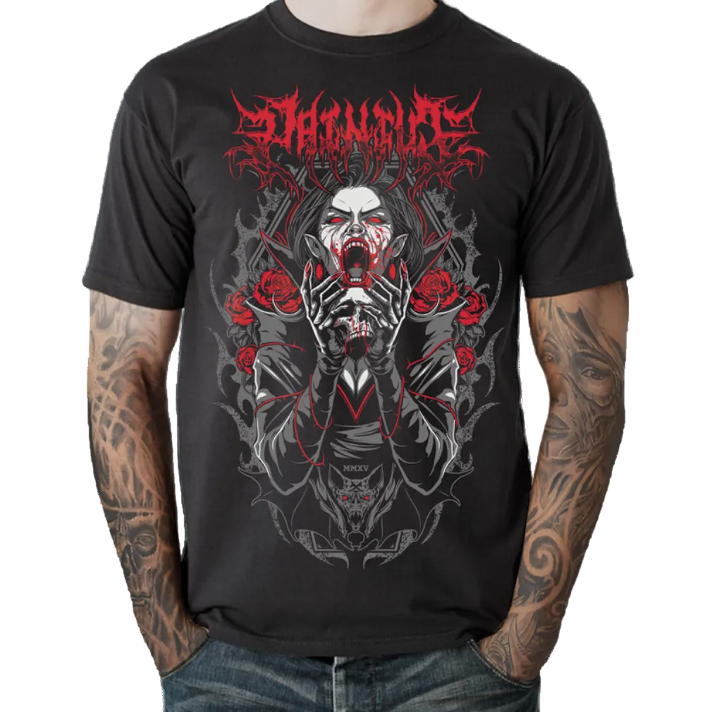 Painful Clothing – „Vampire Queen“ T-Shirt Gothic Metal  Horror Top