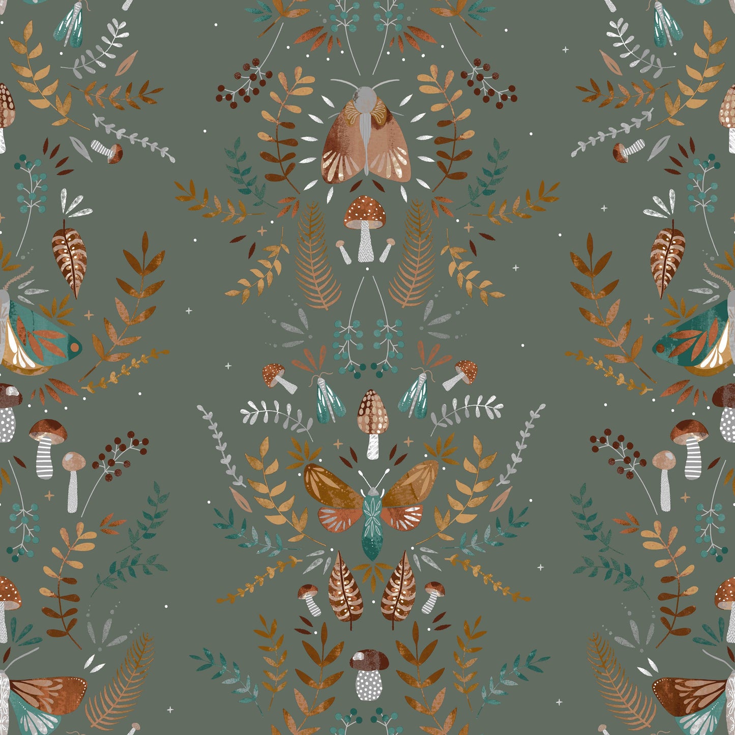 Bettwäsche-Set „Wonderland Butterfly“ Vintage Motiv Natur Baumwolle