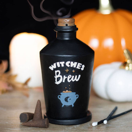 Hexches Brew Flakon, Halloween Räucherkegelhalter