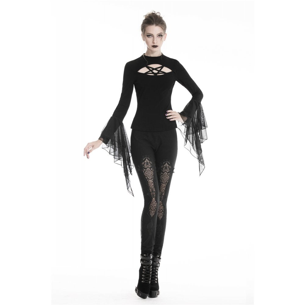 Leggings barock mit Schnürung