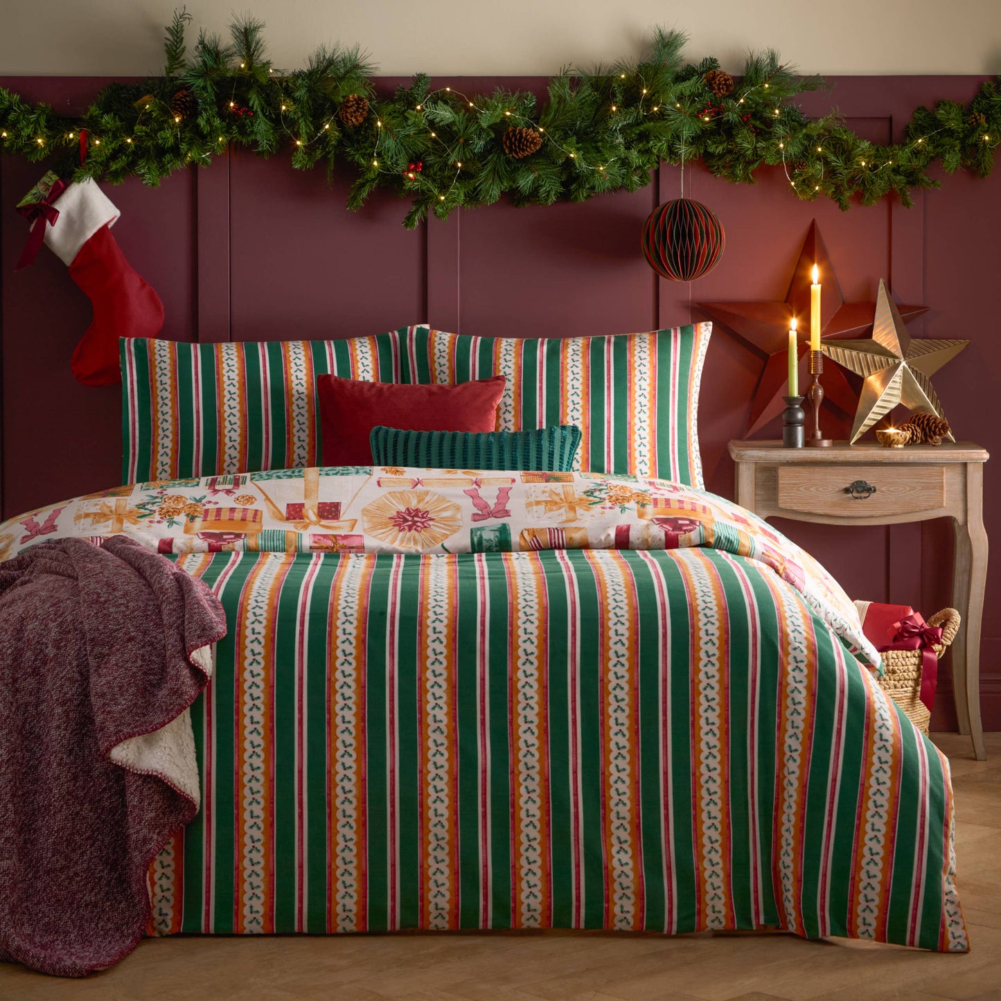 Weihnachts-Bettwäsche Weihnachtsgeschenke vintage Bettbezug 200x200