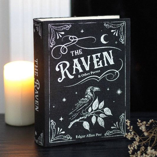 Raven gothic Aufbewahrungsbox in Buchform