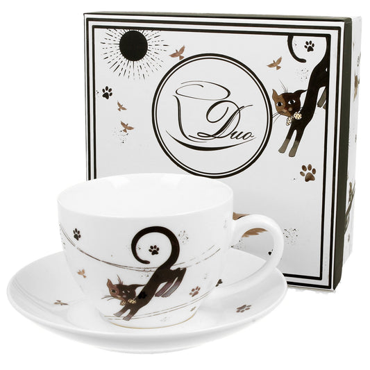 Duo Tasse Katzen mit Untertasse 250 ml