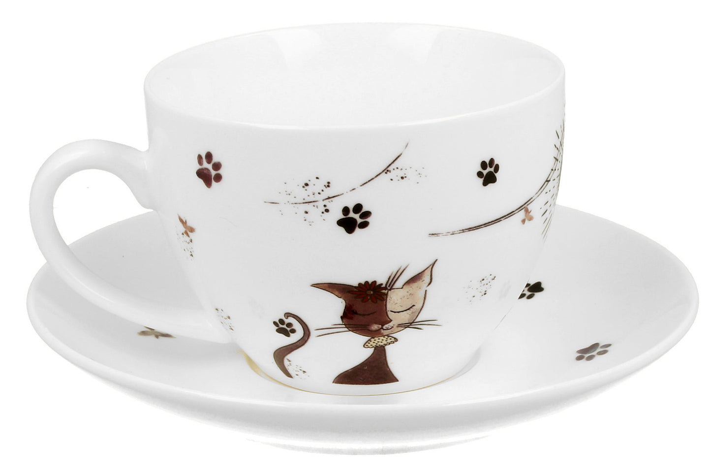 Duo Tasse Katzen mit Untertasse 250 ml
