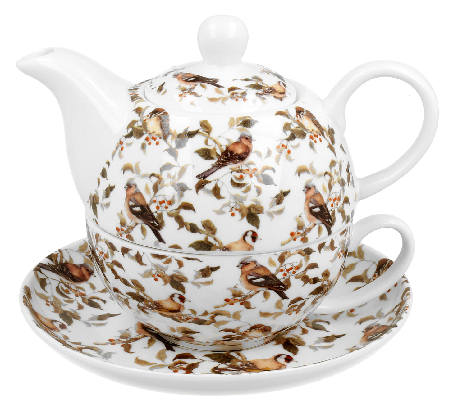 Vintage Duo Teekanne "Tea for one" Vögel 350 ml