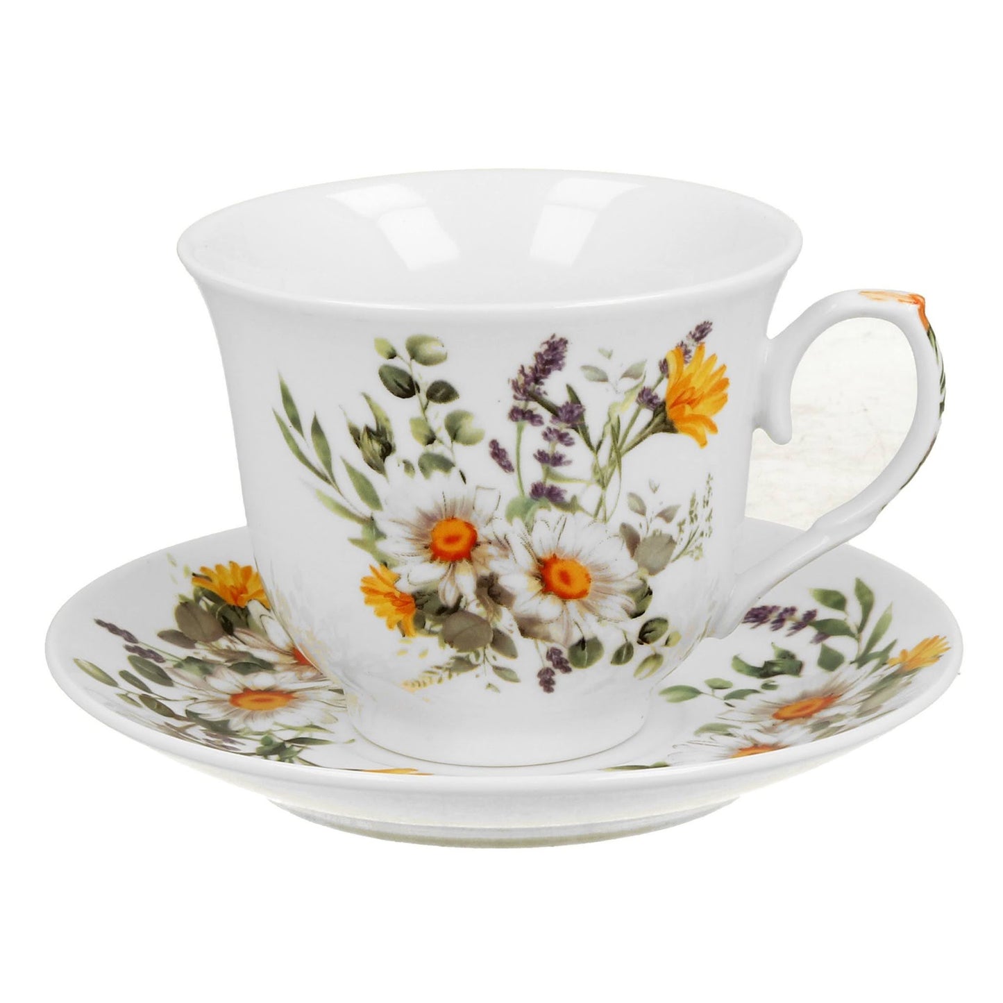 Duo Crocus Tasse mit Untertasse Daisy 250 ml Frühlingsblumen