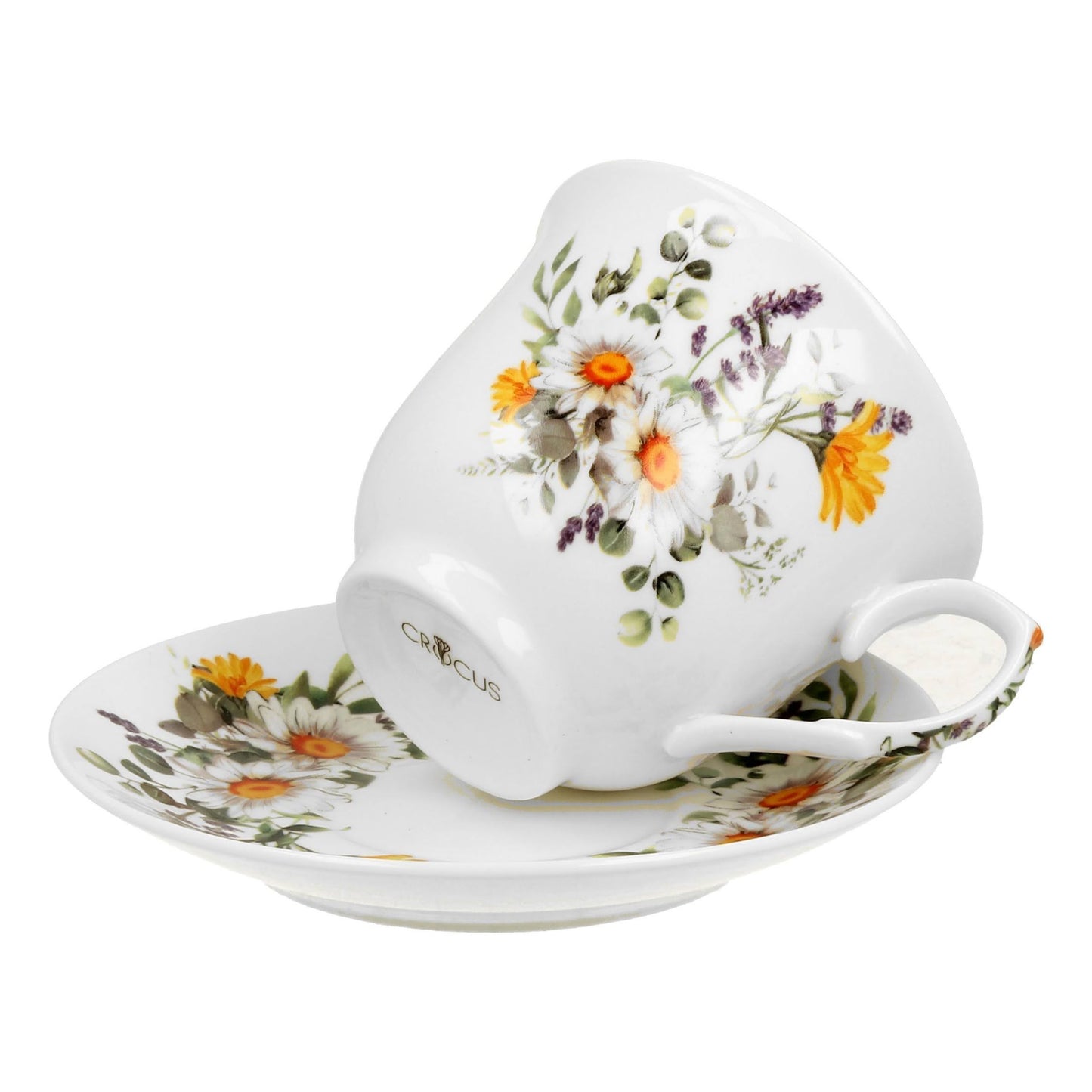 Duo Crocus Tasse mit Untertasse Daisy 250 ml Frühlingsblumen