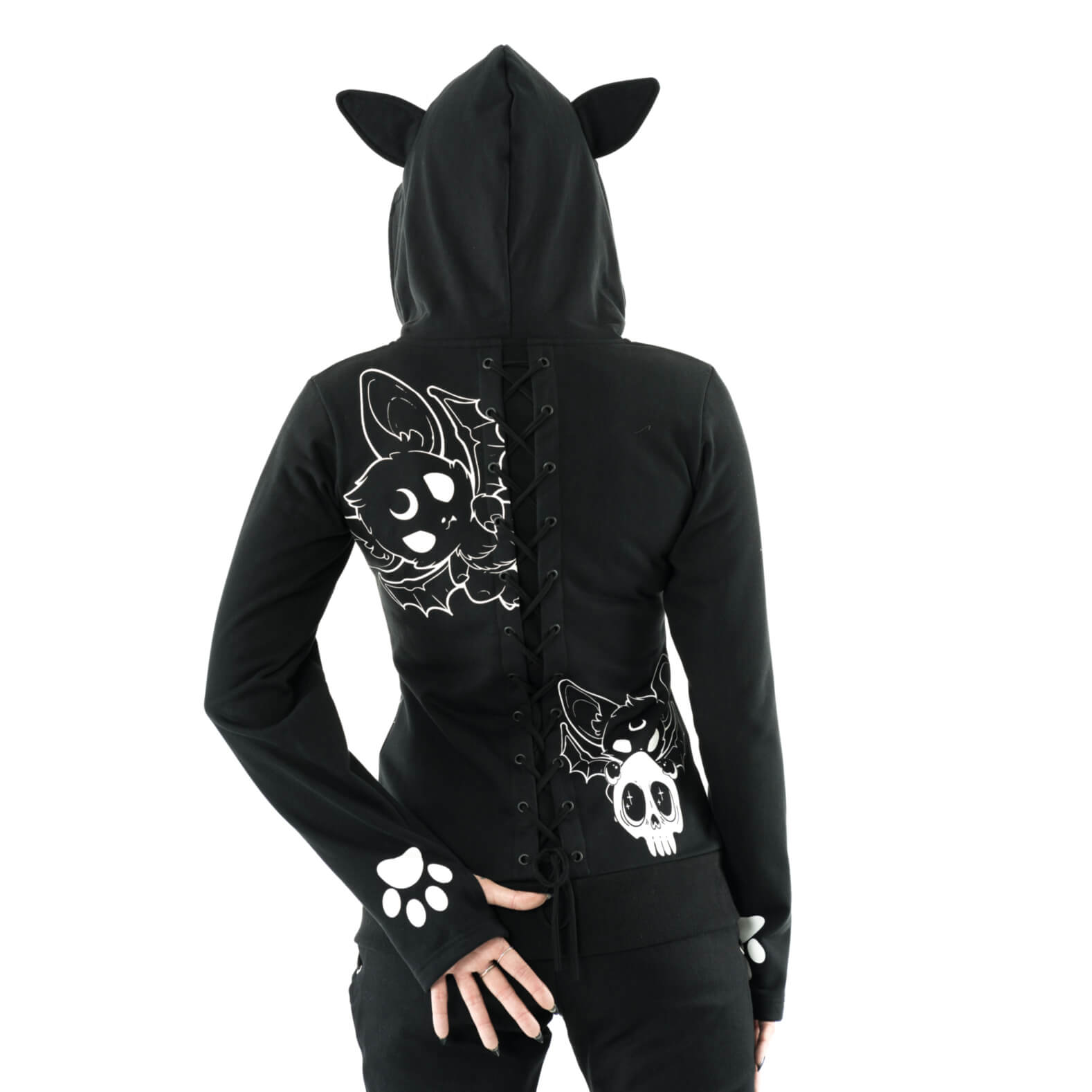 Game Over Hood – Model Rückansicht