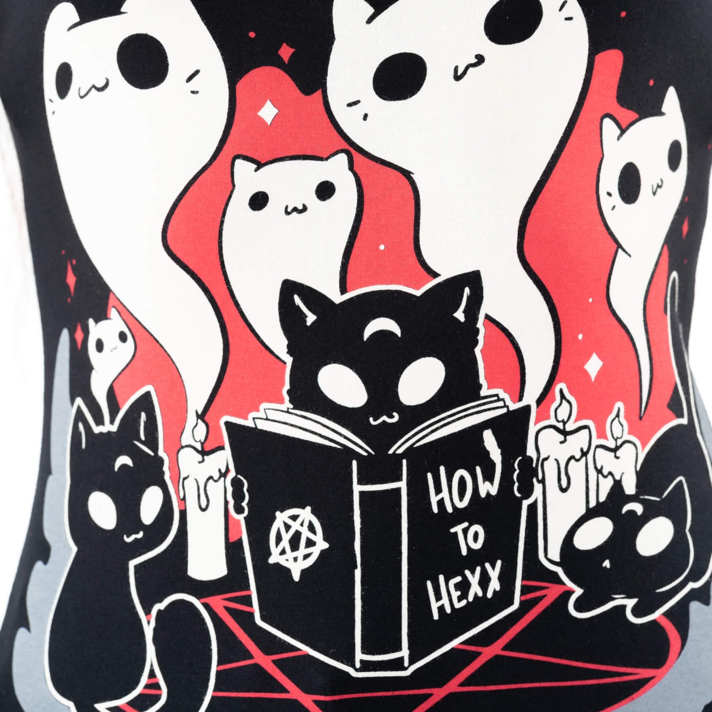Hexxing Is Fun T-Shirt – Detailansicht Print vorne