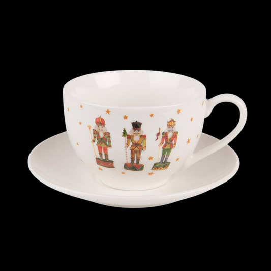 Nussknacker Set Tasse mit Untertasse Weihnachten 200 ml