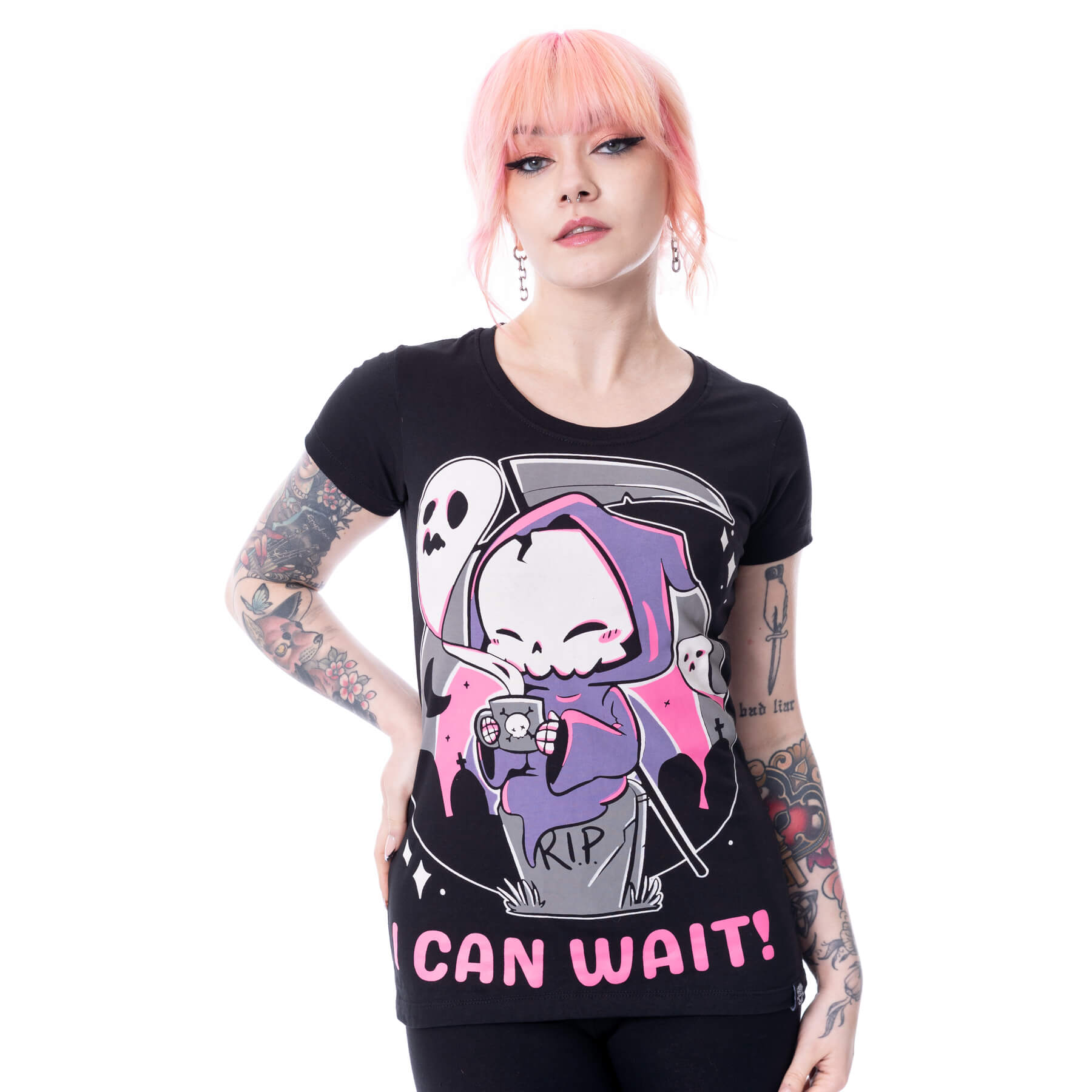 I Can Wait T-Shirt – Model Frontansicht Ganzkörper