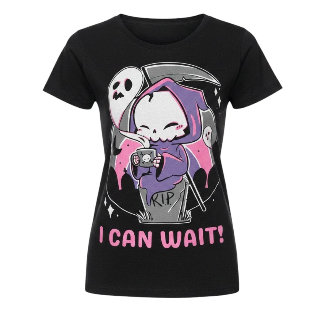 I Can Wait T-Shirt – Ghost Mannequin Frontansicht