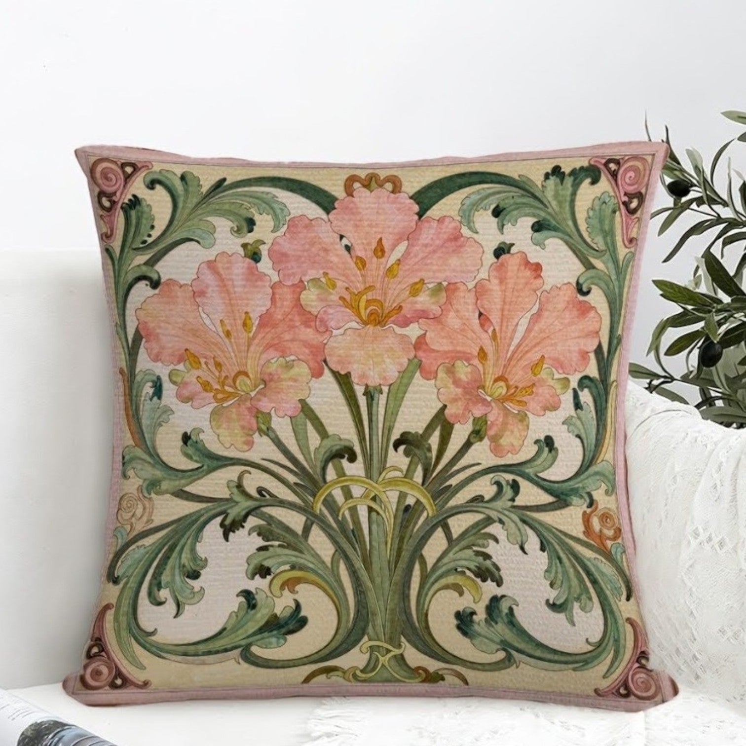Dekokissen Iris Baroque Vintage – Freisteller schwarz
