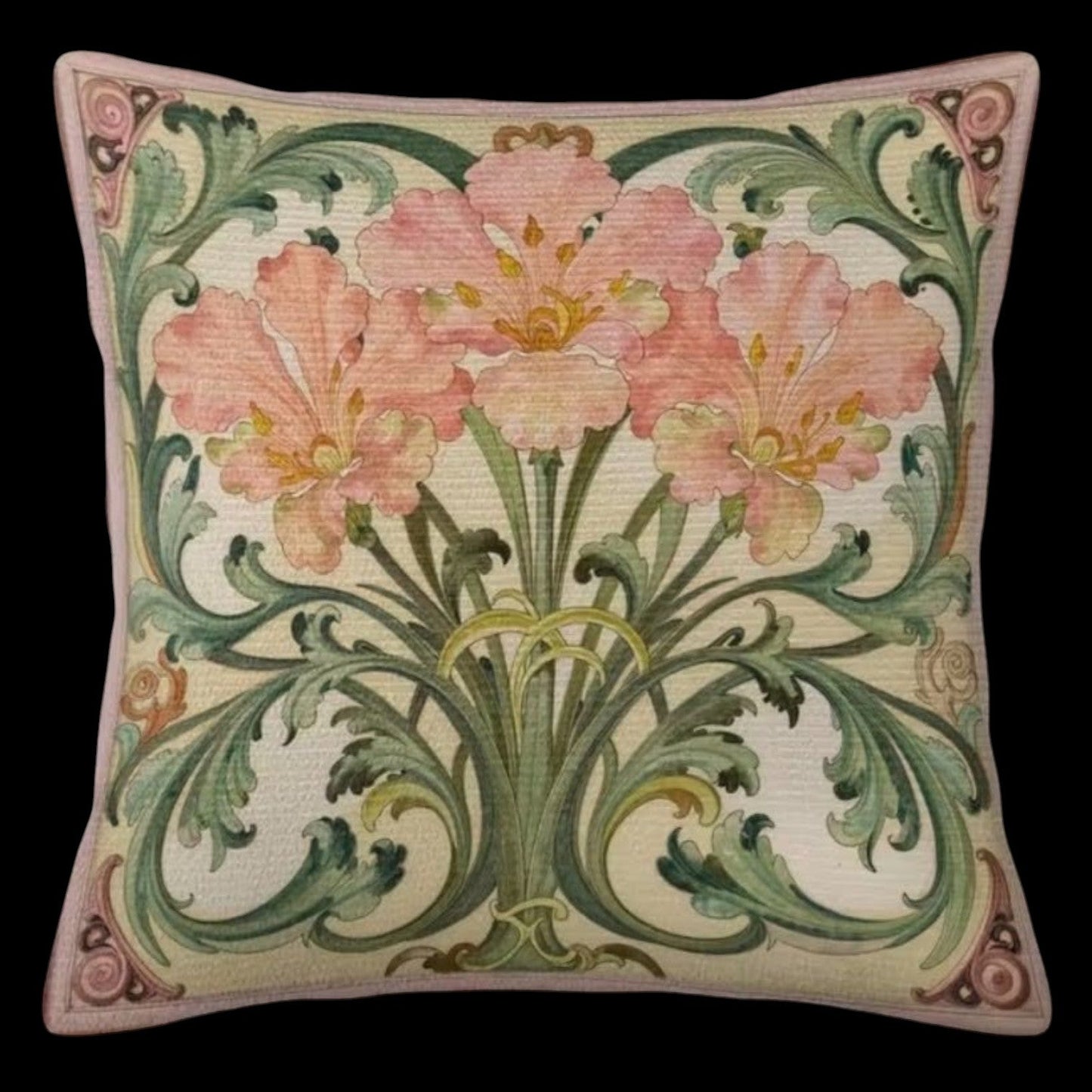 Dekokissen Iris Baroque Vintage – Freisteller weiß